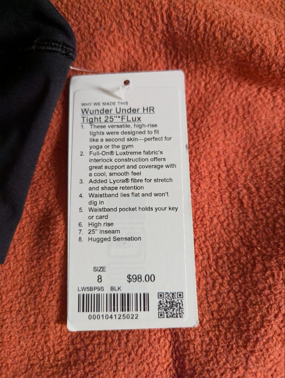 lululemon athletica Black Wunder under High-Rise 25" Leggings NWT - Picture 5 of 8
